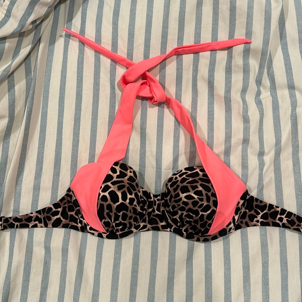 Venus - Bikini top leopard and orange cup B